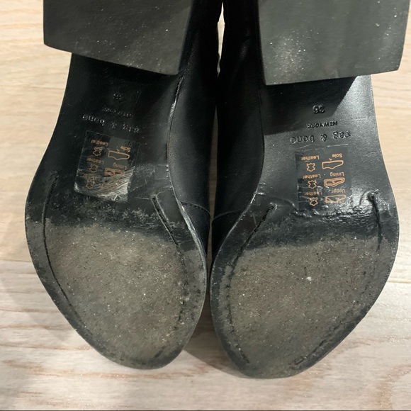 Rag & Bone Black Leather Chelsea Booties - Picture 3 of 5